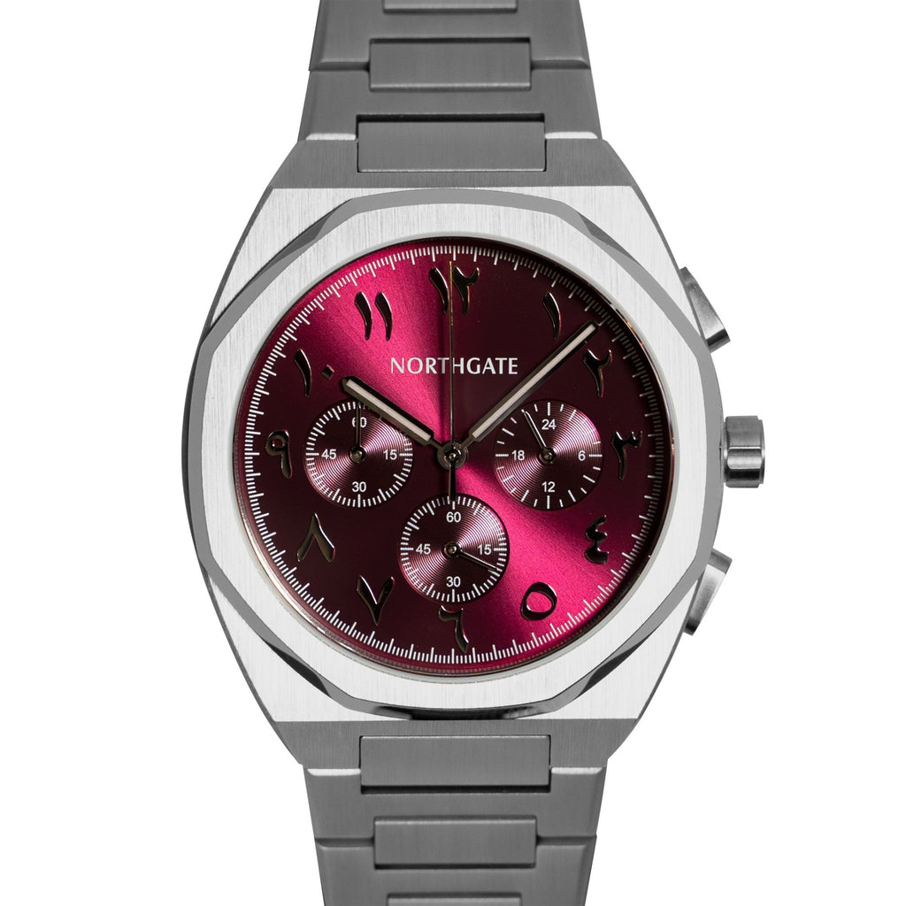 Club Chrono Shiny Cherry Chronograph Arabic version - Northgate Watches