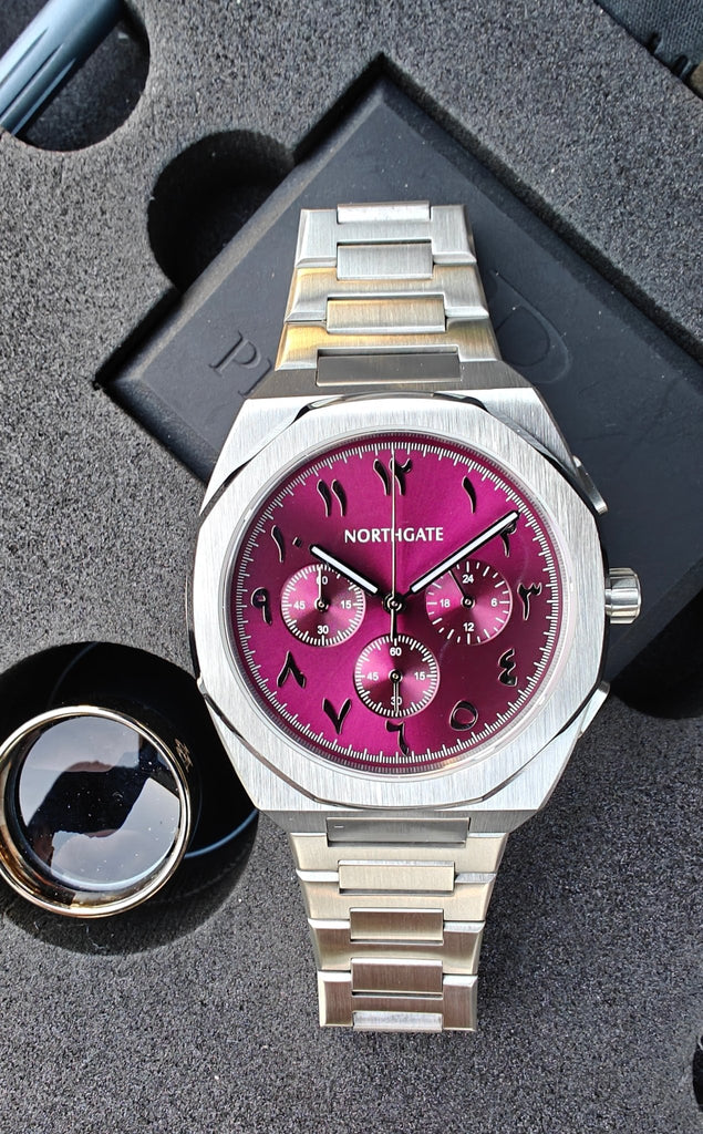 Club Chrono Shiny Cherry Chronograph Arabic version - Northgate Watches