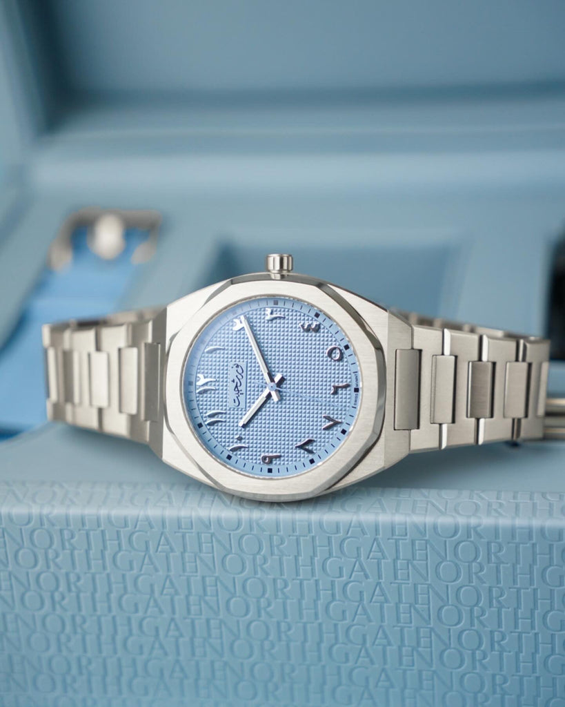 NEW Northgate Sky Blue "Clou de Paris" Swiss Automatic (LIMITED STOCK) (Copy) - Northgate Watches