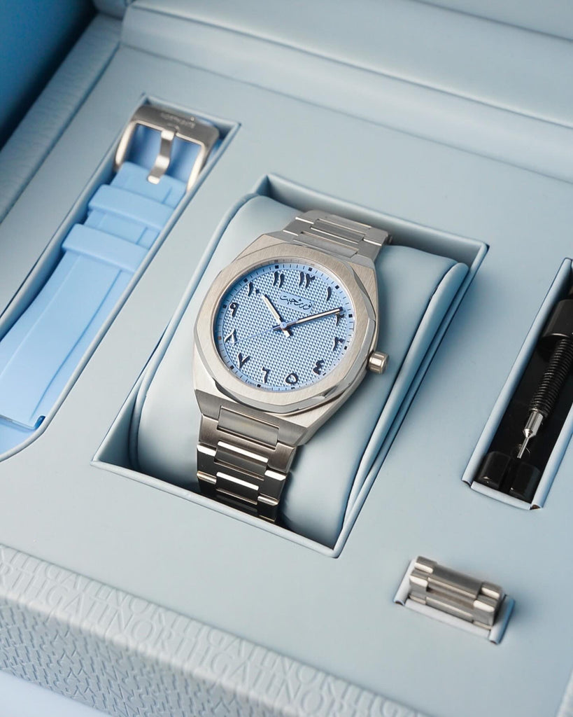 NEW Northgate Sky Blue "Clou de Paris" Swiss Automatic (LIMITED STOCK) (Copy) - Northgate Watches