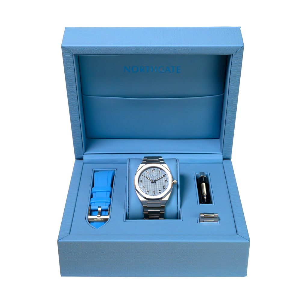 NEW Northgate Sky Blue "Clou de Paris" Swiss Automatic (LIMITED STOCK) (Copy) - Northgate Watches